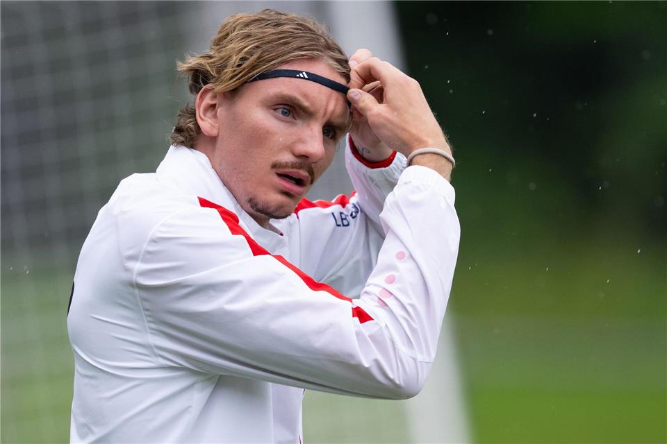 Nick Woltemade stand zum Start des VfB-Trainingslagers im Fokus.Sven Hoppe/dpa
