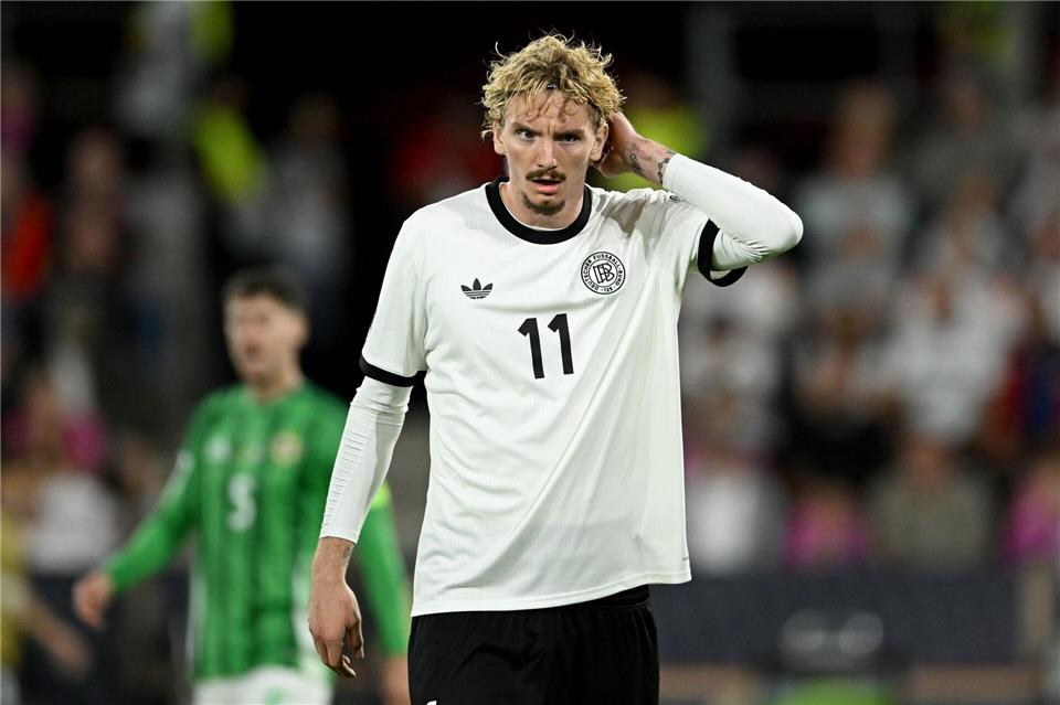 Nick Woltemade stößt mit Verspätung zum Nationalteam. (Archivfoto)Marius Becker/dpa