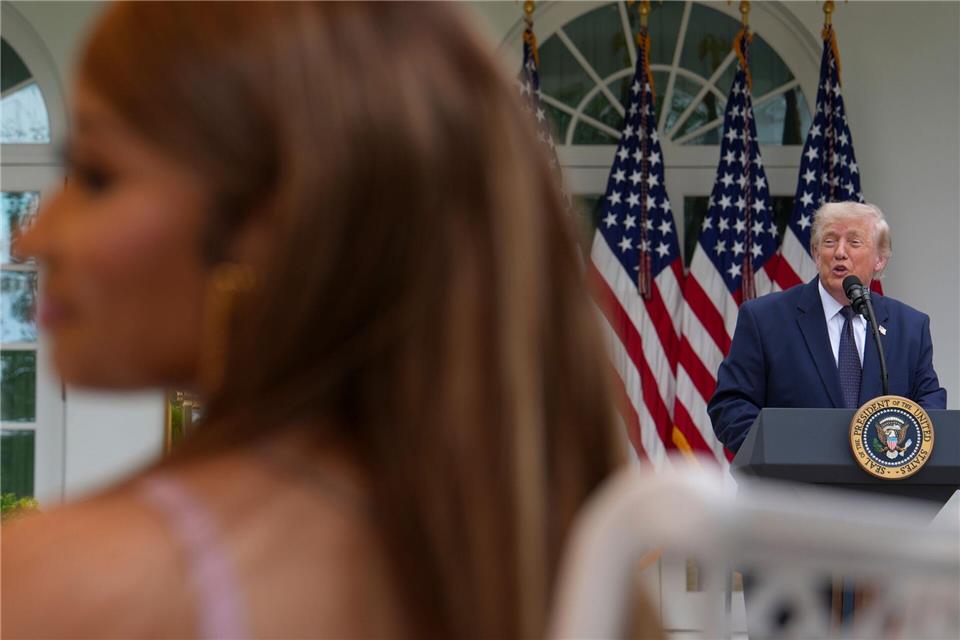 Nicki Minaj nennt sich selbst einen der größten Trump-Fans.Julia Demaree Nikhinson/AP/dpa