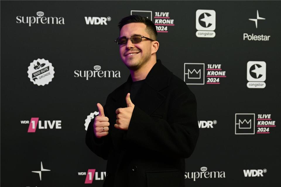 Nico Santos freut sich über die gelungene Balance zwischen Musik und Familie.David Inderlied/dpa