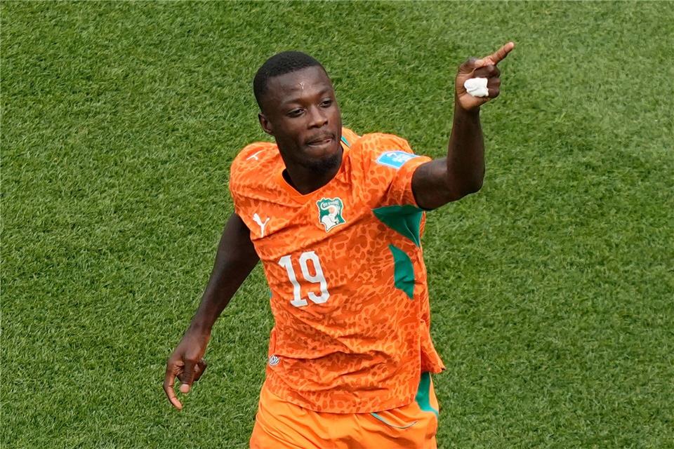 Nicolas Pépé bringt die Elfenbeinküste gegen Curaçao in Führung. Matt Slocum/AP/dpa
