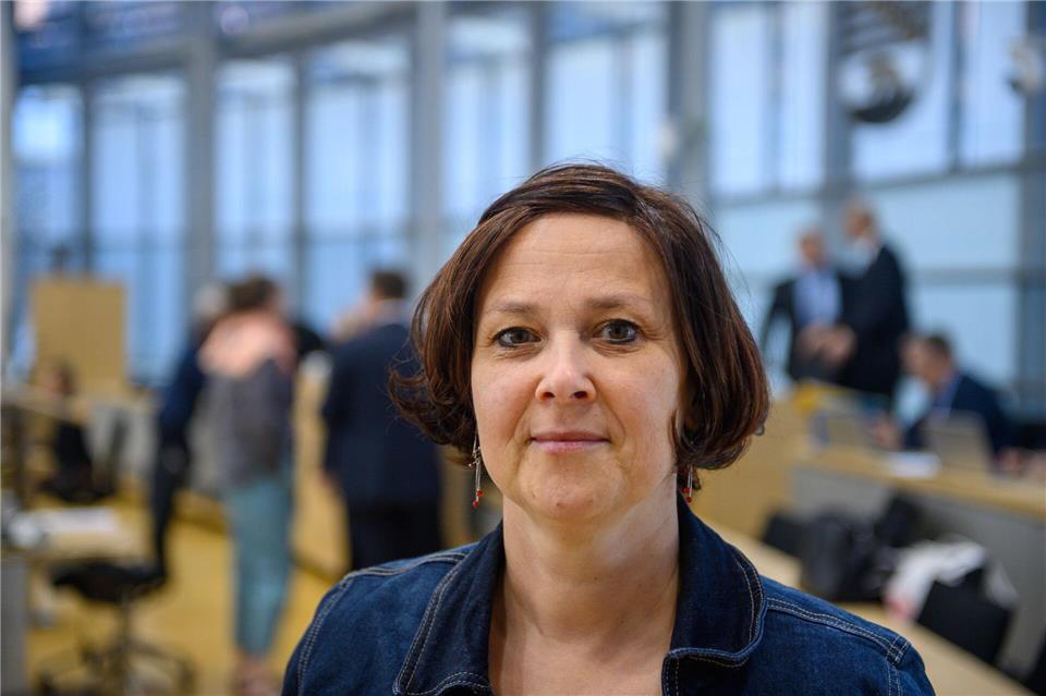 Nicole Anger verlässt die Linksfraktion im Landtag. (Archivbild)Klaus-Dietmar Gabbert/dpa
