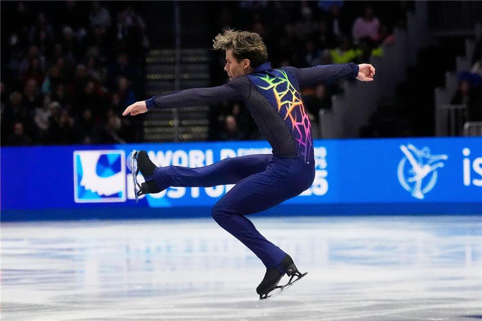 Nikita Starostin schied bei der WM im Kurzprogramm chancenlos aus.Charles Krupa/AP/dpa