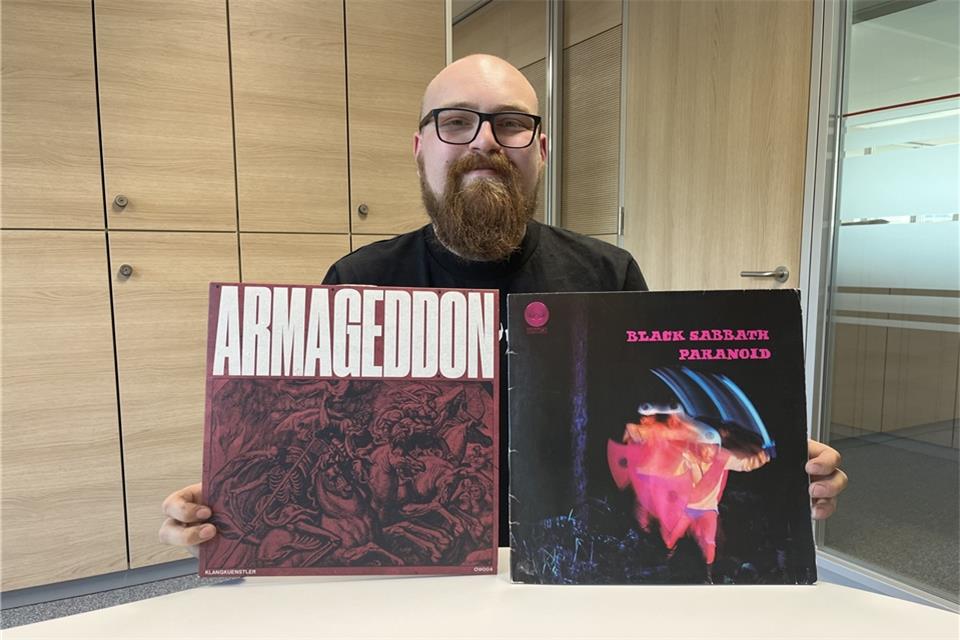 Niklas Seidler hat vor rund zwei Jahren damit angefangen, Schallplatten zu sammeln.