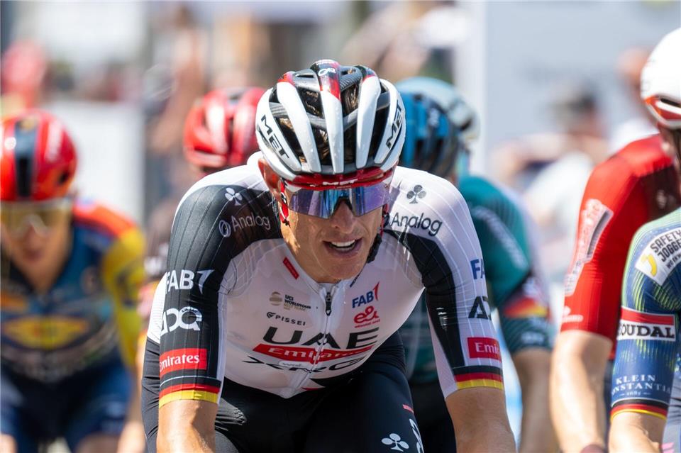 Nils Politt hat sich eine Woche vor der Tour bei der DM in Szene gesetzt.Pia Bayer/dpa
