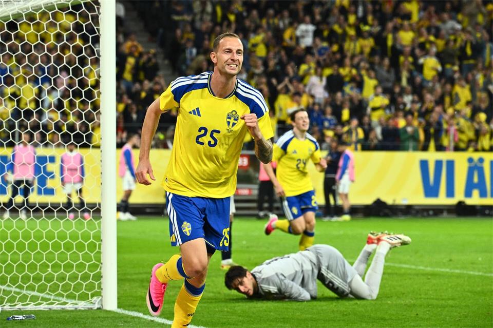 Nilsson stürmt für die Hertha. (Archivbild)Claudio Bresciani/TT News Agency/AP/dpa