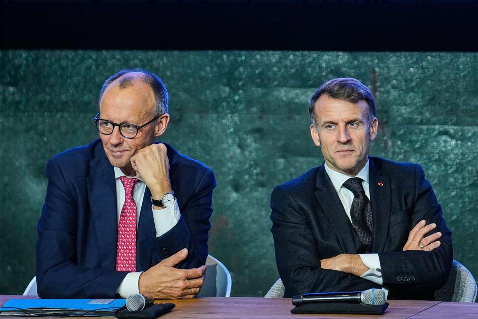 Noch gibt es keine Einigung zwischen Merz und Macron auf das Luftkampfsystem FCAS. (Archivbild)Ebrahim Noroozi/Pool AP/dpa