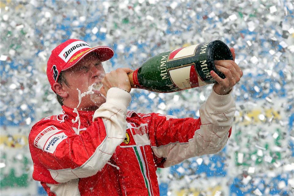 Gerüchte um Horner: Ferrari-Boss schreitet ein Noch immer ist Kimi Räikkönen der letzte Fahrer-Weltmeister von Ferrari. Gero Breloer/dpa