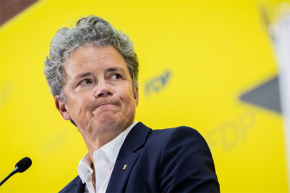 Noch ist Lydia Hüskens FDP-Vorsitzende und Digitalministerin in Sachsen-Anhalt.Christoph Soeder/dpa