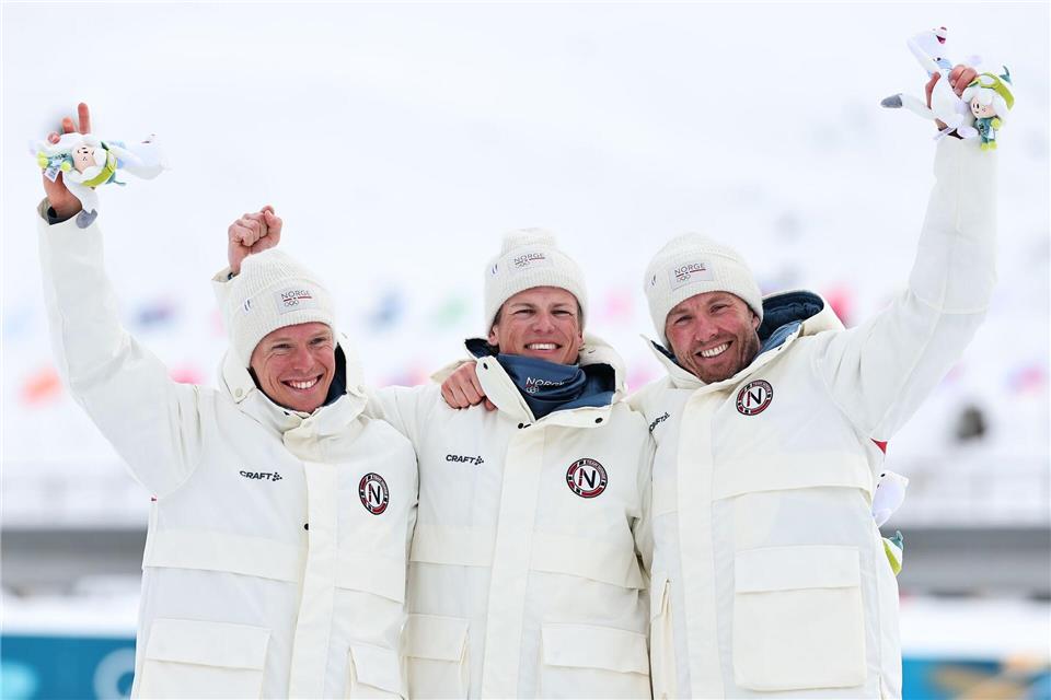 Norwegen dominiert in der Königsdisziplin der Langläufer.Daniel Karmann/dpa