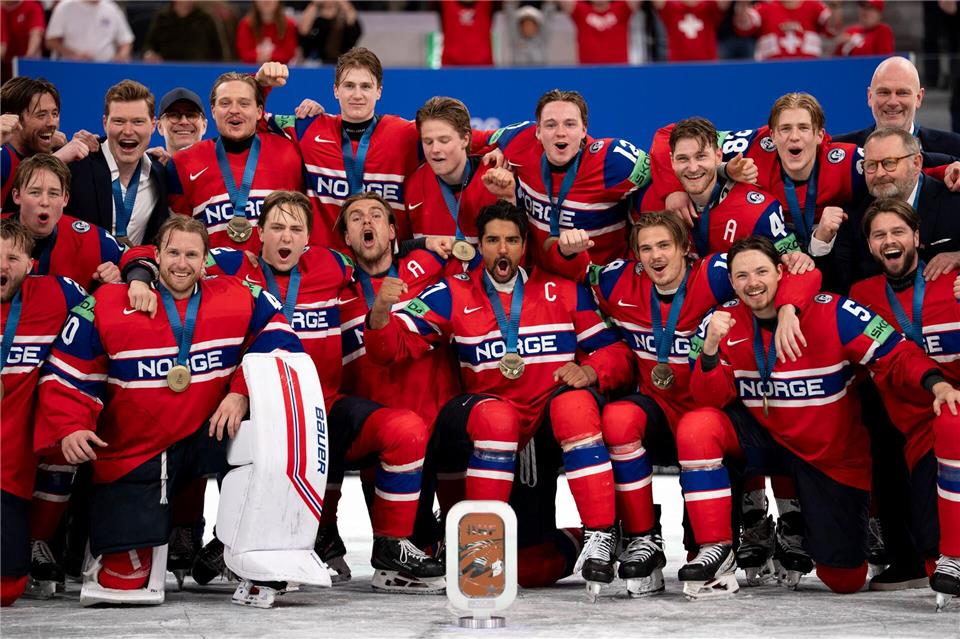 Norwegen krönt sich mit der ersten WM-Medaille.Claudio Thoma/KEYSTONE/dpa