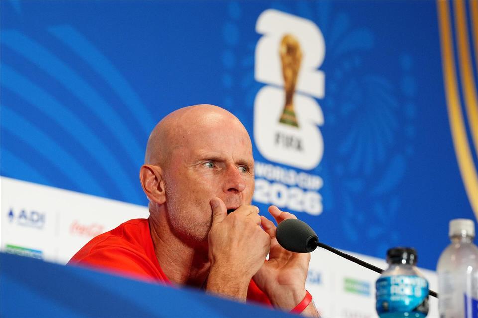 Norwegens Trainer Stale Solbakken.Martin Rickett/PA Wire/dpa