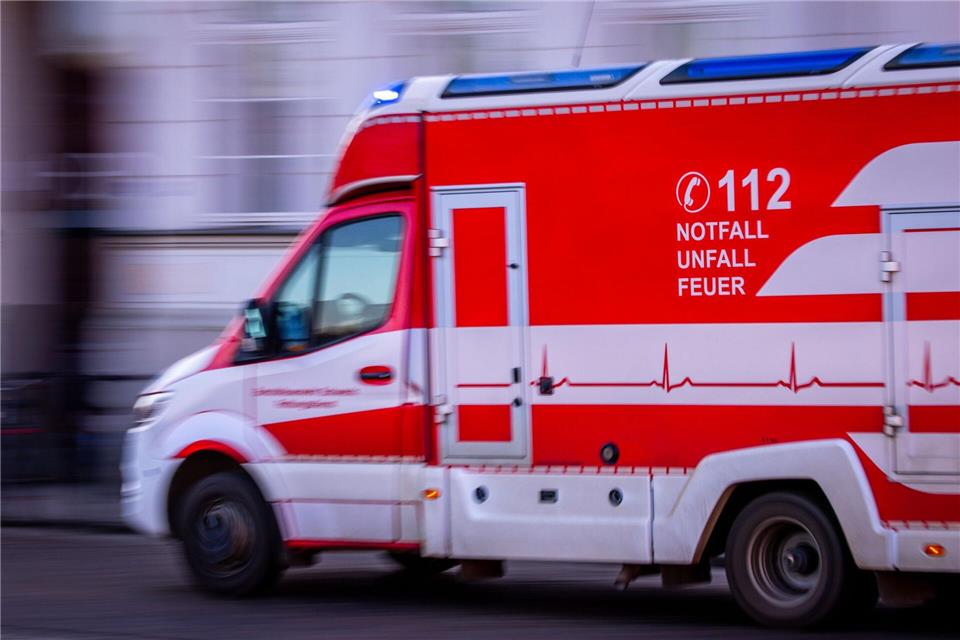 Notärzte im Einsatz: Zwei Mädchen mussten nach einem Badeunfall in einem Baggersee bei Schweinfurt reanimiert werden. (Symbolbild)Jens Büttner/dpa