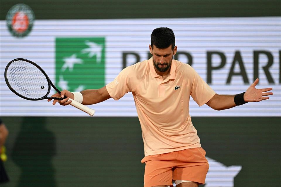 Novak Djokovic feiert nach seinem Sieg.Emma Da Silva/AP/dpa