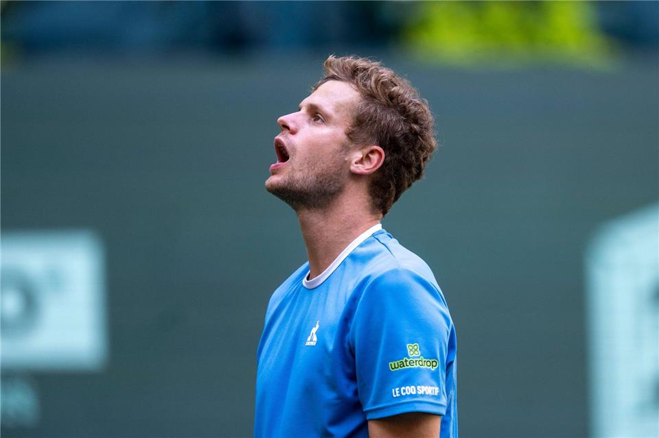 Novak Djokovic war für den deutschen Tennisprofi Yannick Hanfmann doch eine Nummer zu groß. (Archivbild)David Inderlied/dpa