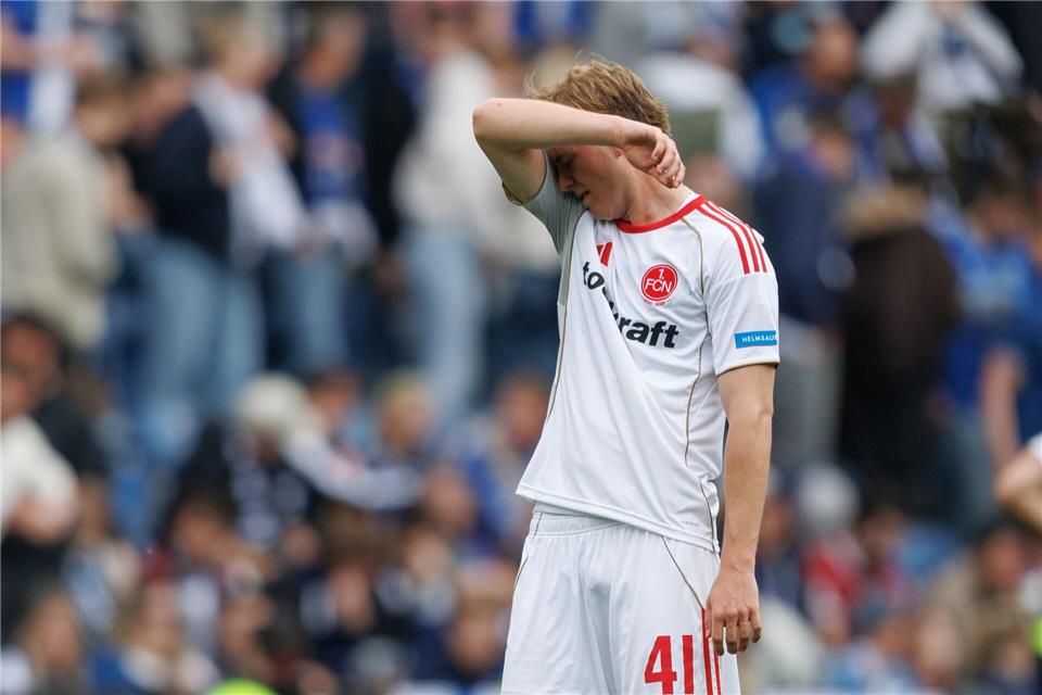 Nürnbergs Eric Porstner nach dem Remis in Bielefeld.Friso Gentsch/dpa