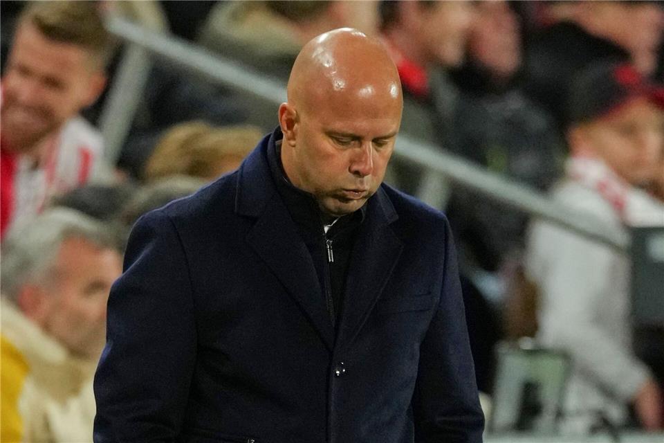 Nur Enttäuschung auch bei Trainer Arne Slot. Dave Shopland/AP/dpa