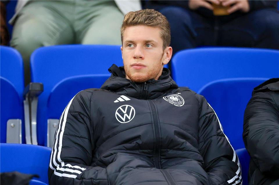 Nur Zuschauer: Eintracht-Talent Elias Baum fällt vorerst aus. (Archivbild)Jan Woitas/dpa
