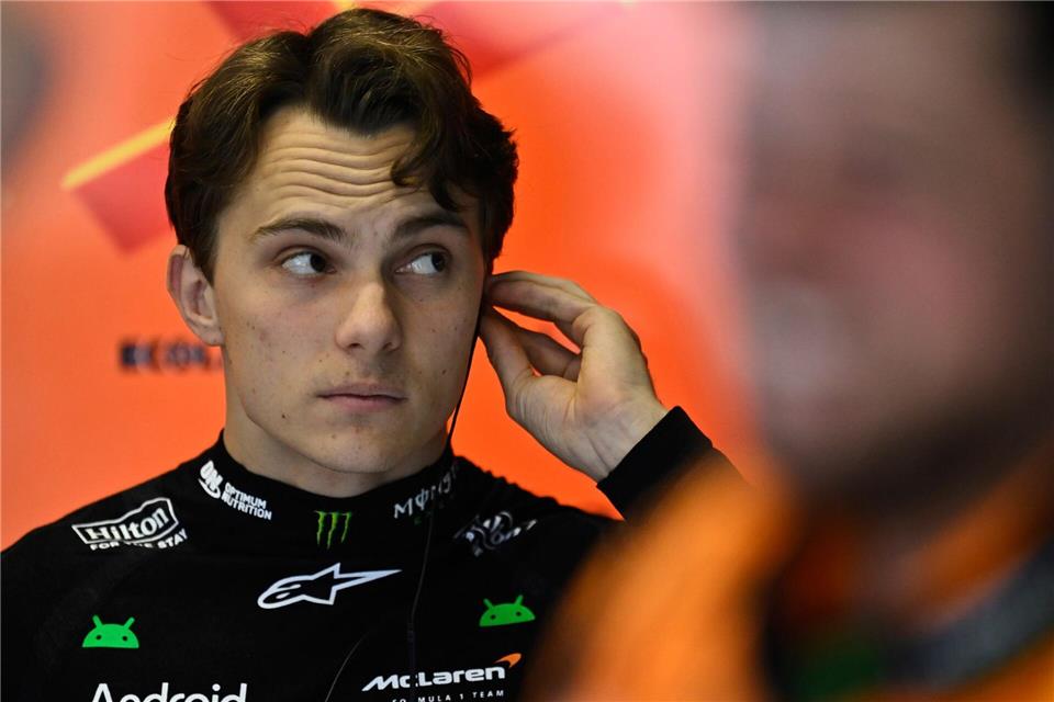 Nur Zuschauer beim ersten Freien Training fürs Formel-1-Finale: Oscar Piastri. (Archivbild)Denes Erdos/AP/dpa