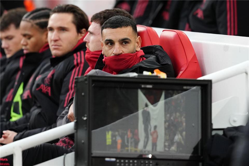 Nur auf der Ersatzbank in Paris: Für Mohamed Salah eine Demütigung. (Archivbild) Martin Rickett/PA Wire/dpa