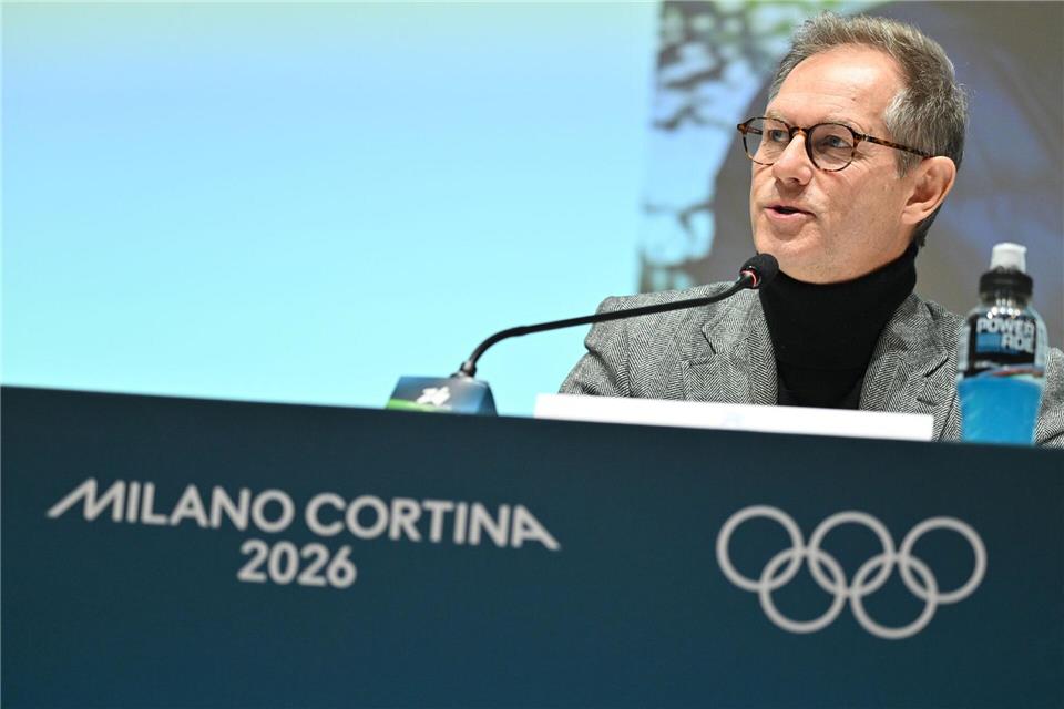 OK-Chef Grospiron äußerte sich vor dem Abschluss der vergangenen Winterspiele in Mailand optimistisch.Peter Kneffel/dpa