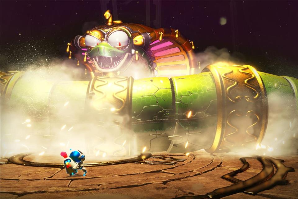 Ober-Fiesling Nebulax als Bossgegner in „Astro Bot“.Sony Interactive Entertainment/dpa-tmn