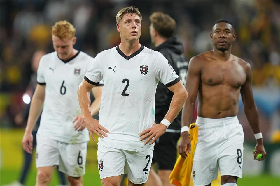 Österreich verpasste in der WM-Qualifikation eine Vorentscheidung.Andreea Alexandru/AP/dpa