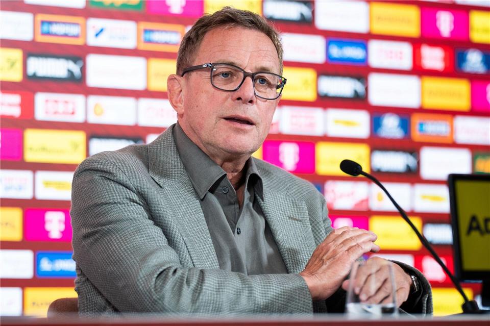 Österreichs Nationaltrainer Ralf Rangnick hat einem Bericht zufolge der AC Mailand abgesagt. (Archivbild)Georg Hochmuth/APA/dpa