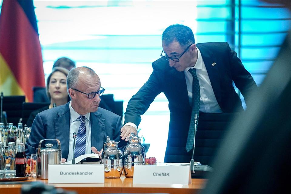 Özdemir bietet Merz die Zusammenarbeit an. Kay Nietfeld/dpa