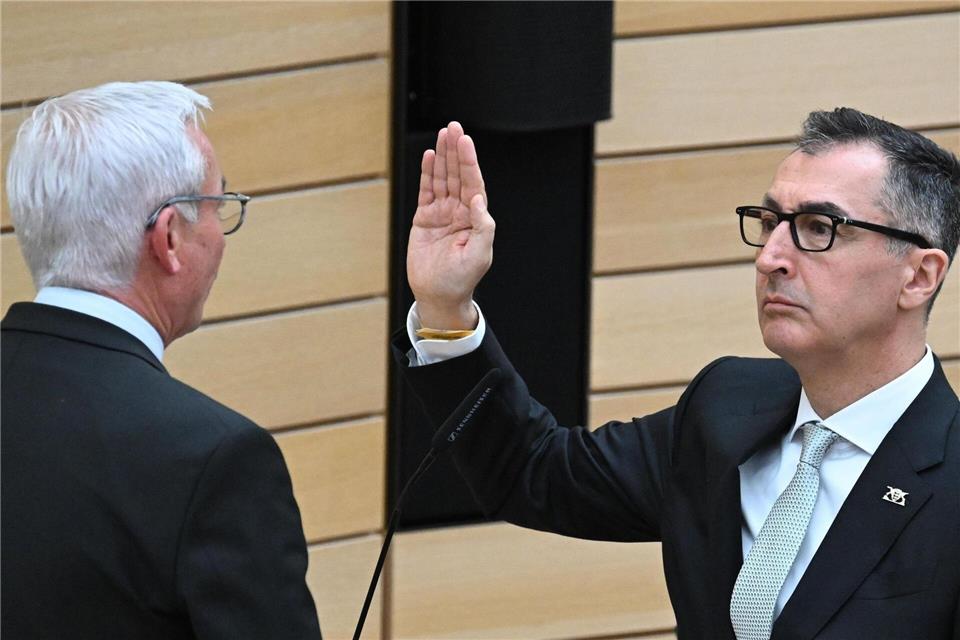 Özdemir ist der erste deutsche Ministerpräsident mit türkischen Wurzeln. Bernd Weißbrod/dpa