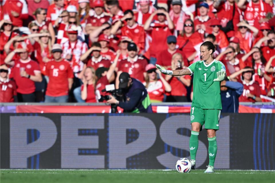 Offensive Torhüterin: Ann-Katrin Berger Sebastian Christoph Gollnow/dpa