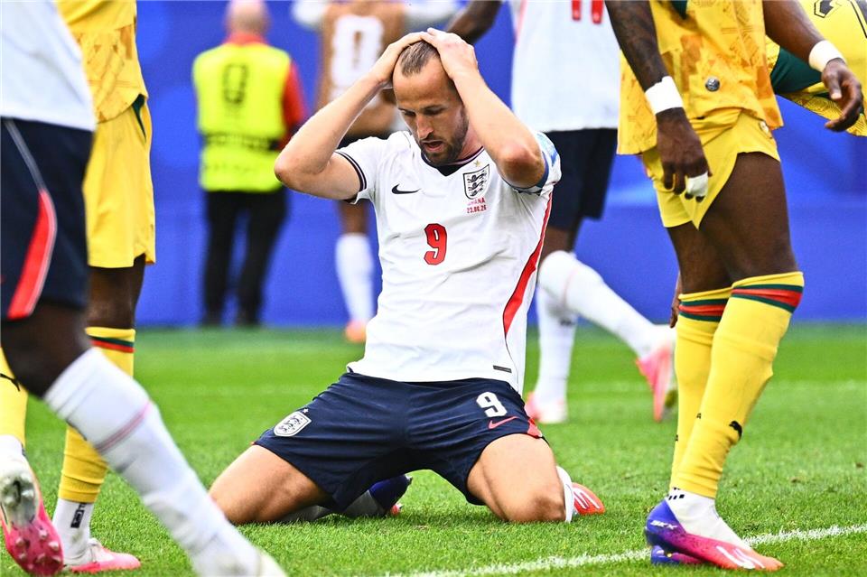 Offiziell von einem Spiritualisten teilzeit-verflucht: Harry Kane traf gegen Ghana nicht.Tom Weller/dpa