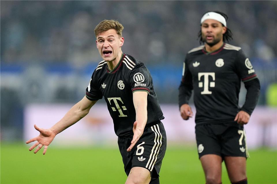 Oft unzufrieden: Bayerns Nationalspieler Joshua Kimmich. (l) Marcus Brandt/dpa