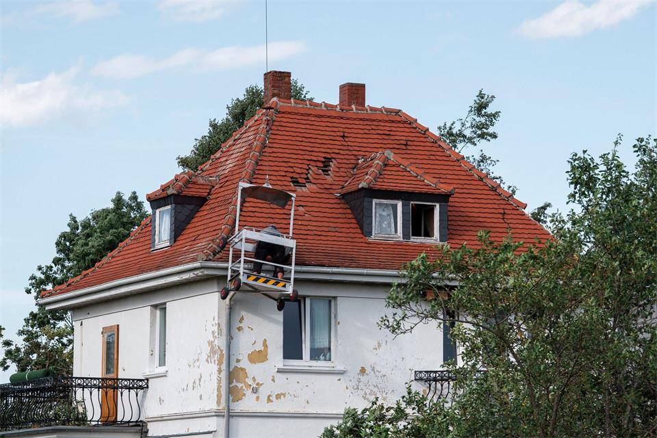 Ohrdruf im Kreis Gotha wurde vom Unwetter stark getroffen.  Daniel Vogl/dpa