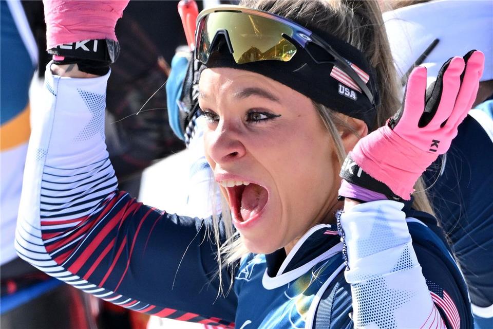 Oksana Masters steht gerne im Rampenlicht. (Archivbild)Martin Schutt/dpa