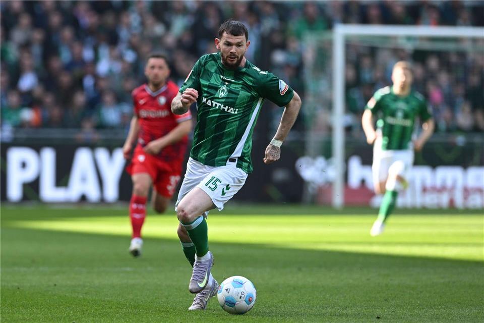 Oliver Burke steht angeblich vor einem Wechsel von Werder Bremen zu Union BerlinCarmen Jaspersen/dpa