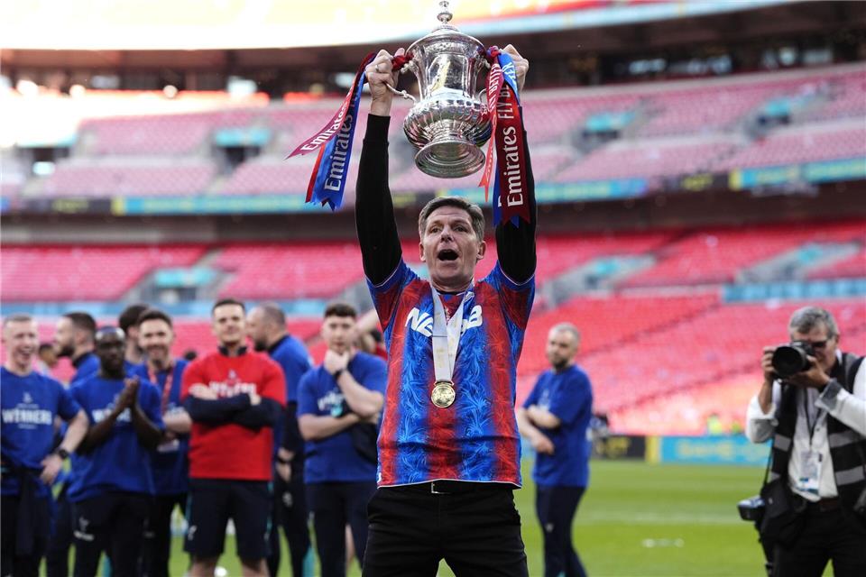 Oliver Glasner verhalf Crystal Palace zum ersten Pokalsieg. (Archivbild)Nick Potts/PA Wire/dpa