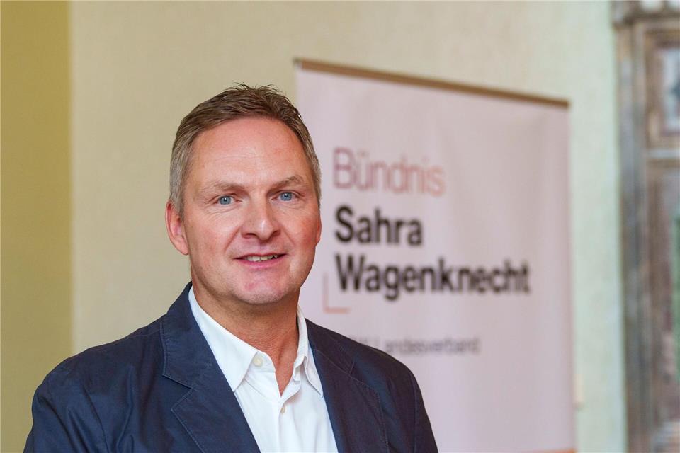 Oliver Jeschonnek will nicht mehr an der Spitze des hessischen BSW stehen. (Archivbild)Andreas Arnold/dpa