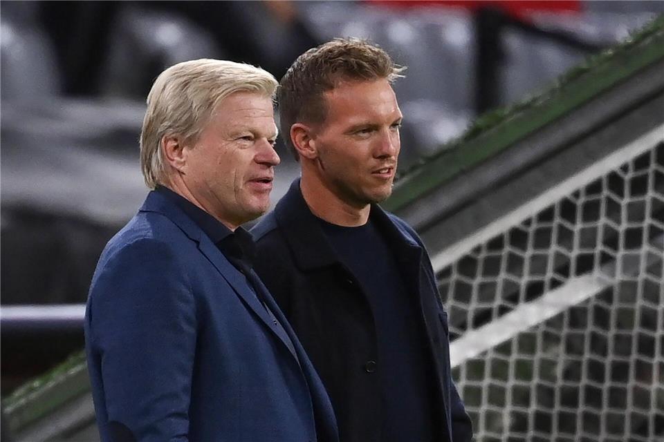 Oliver Kahn vermisst bei Julian Nagelsmann Klarheit in der Torwartfrage. (Archivbild)Sven Hoppe/dpa