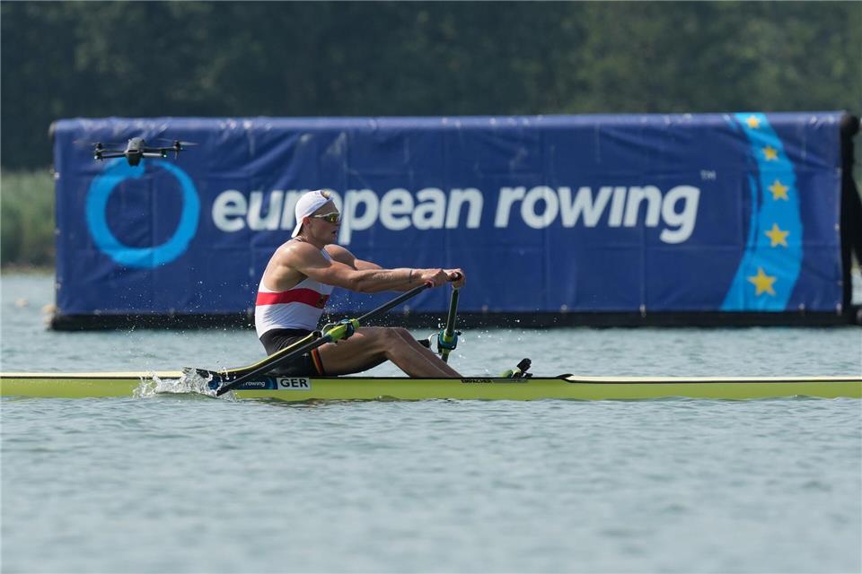 Oliver Zeidler setzte in seinem Halbfinale mit einer Europameisterschafts-Bestzeit ein Ausrufezeichen. Antonio Calanni/AP/dpa