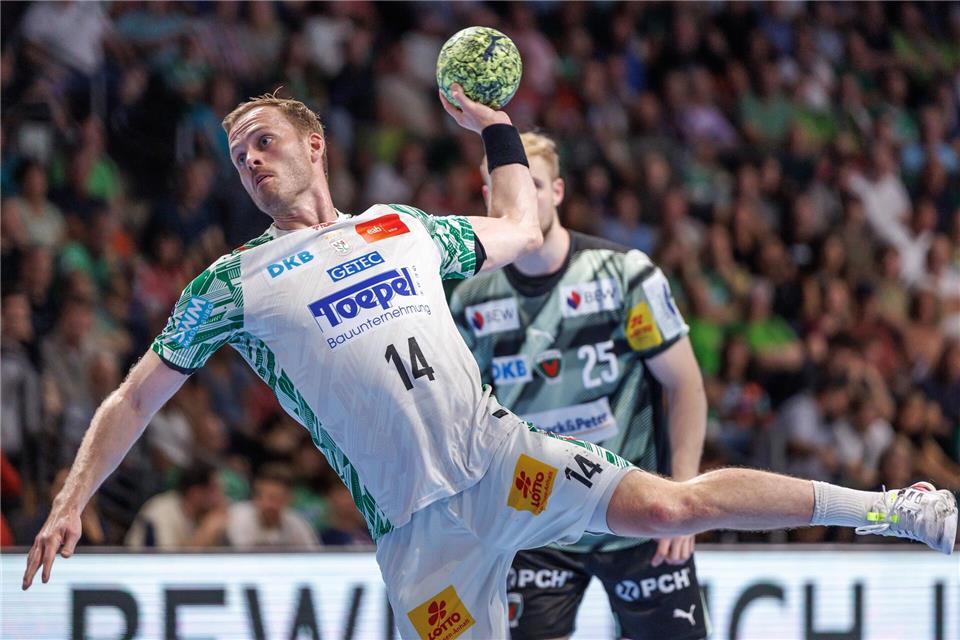SC Magdeburg zieht ins Achtelfinale des DHB-Pokals ein Omar Ingi Magnusson traf achtfach für MagdeburgAndreas Gora/dpa