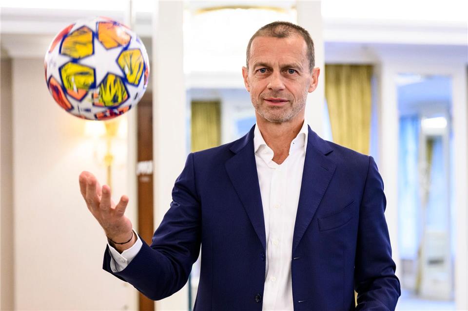 Organisiert Europas Widerstand: UEFA-Boss Ceferin. (Archivbild)Tom Weller/dpa