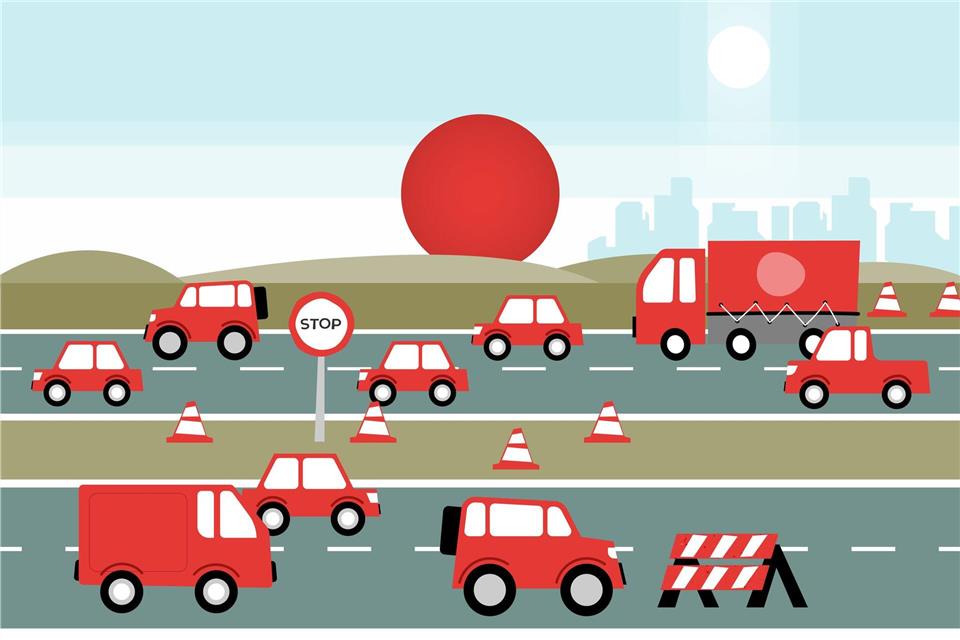 Osterferien-Start bedeutet Stau-Alarm: Vom 27. bis 29. März rechnen ADAC und ACE mit viel Verkehr auf den Fernstraßen – vor allem auf den Nord-Süd-Achsen.dpa-Infografik Gmbh/dpa-tmn
