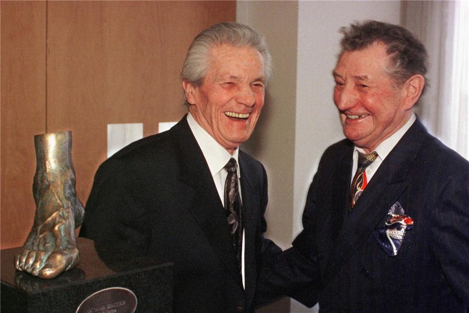 Ottmar und Fritz Walter (r).picture alliance / dpa