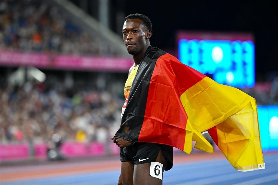 Owen Ansah gewann EM-Gold über 200 Meter.Sven Hoppe/dpa