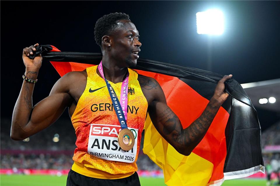 Owen Ansah krönte sich zum 200-Meter-Europameister.Sven Hoppe/dpa