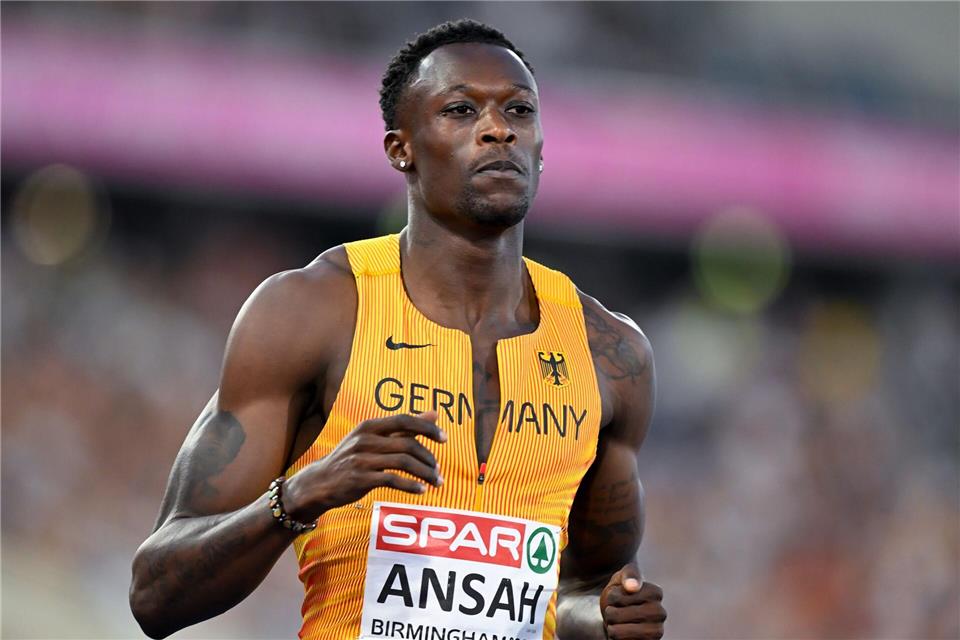 Owen Ansah trat zwei Tage nach EM-Bronze über 100 Meter auch über 200 Meter an.Sven Hoppe/dpa