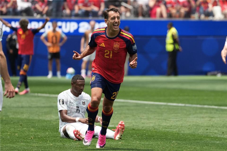 Oyarzabal erzielte das verdiente 1:0 für Spanien.Jae C. Hong/AP/dpa