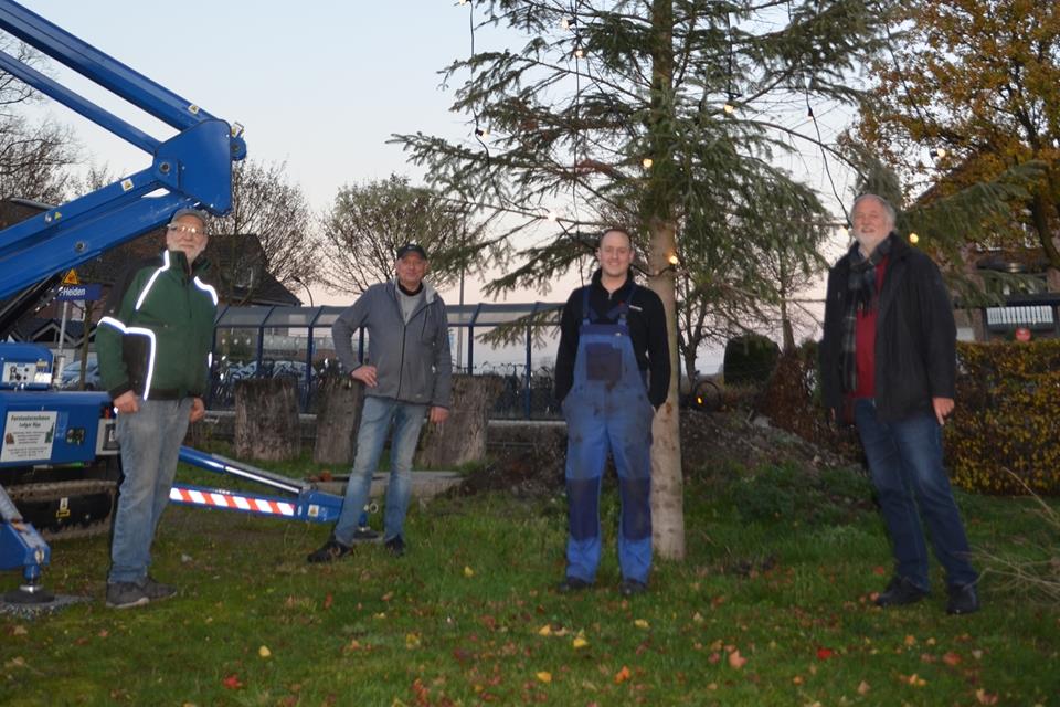 Packten alle gemeinsam mit an (von links): Josef Korte, Ludger Kipp, Johannes Bruns, Werner Weßing. Auf dem Bild fehlt Tobias Epping.