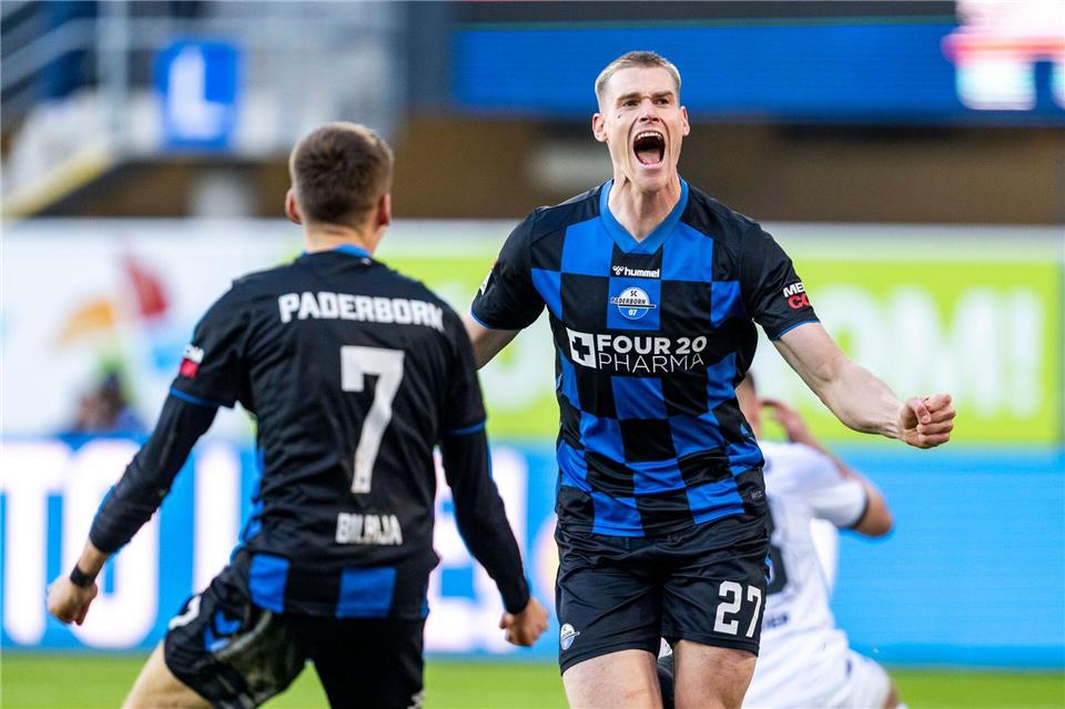 Paderborns Matchwinner Steffen Tigges.David Inderlied/dpa